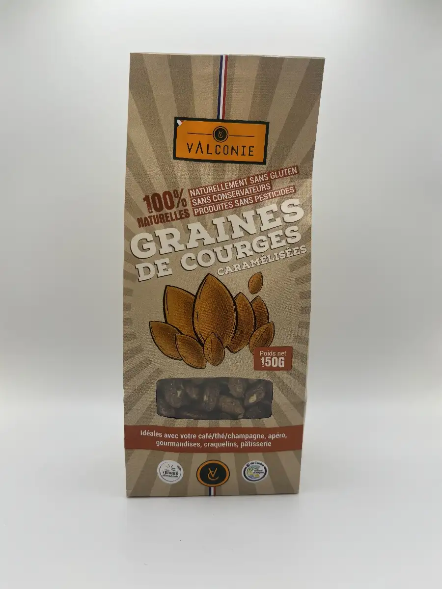 Sachet de 150 Gr de graines de courges caramélisées