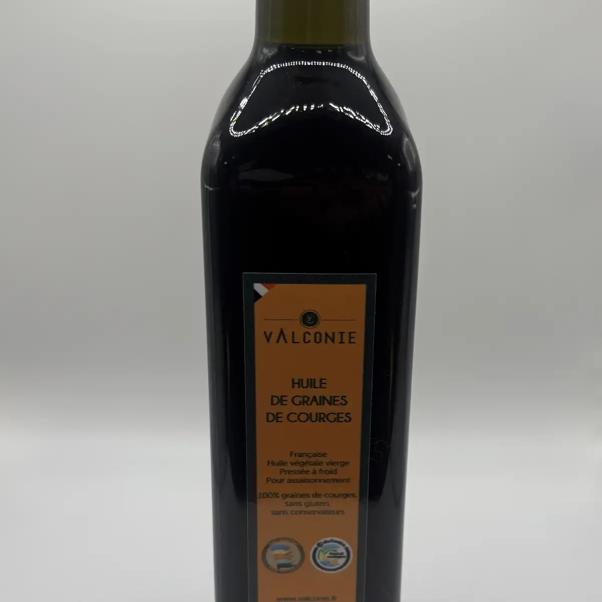 Bouteille de 250 ml d'huile de graines de courges